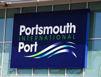 Signs Of The Times At Portsmouth International Port